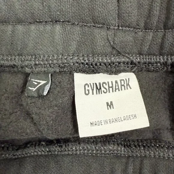Gymshark Black Crest Joggers Sweatpants Size M - Picture 6 of 8